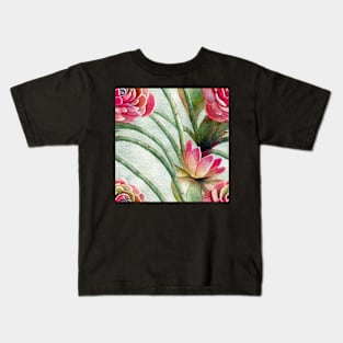 Watercolor succulent pattern Kids T-Shirt